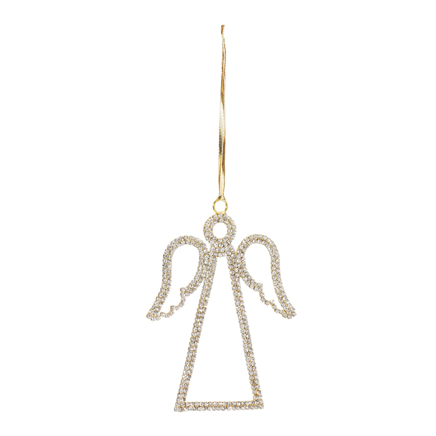Jeweled Angel Outline Ornament