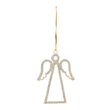 Jeweled Angel Outline Ornament