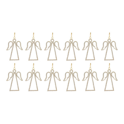 Jeweled Angel Outline Ornament