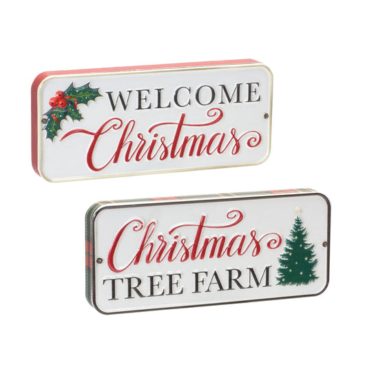 Christmas Tree Sentiment Sign