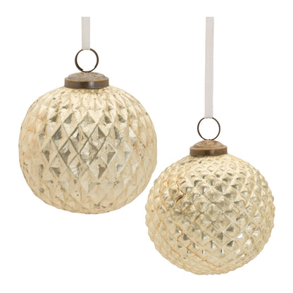 Harlequin Glass Ornament