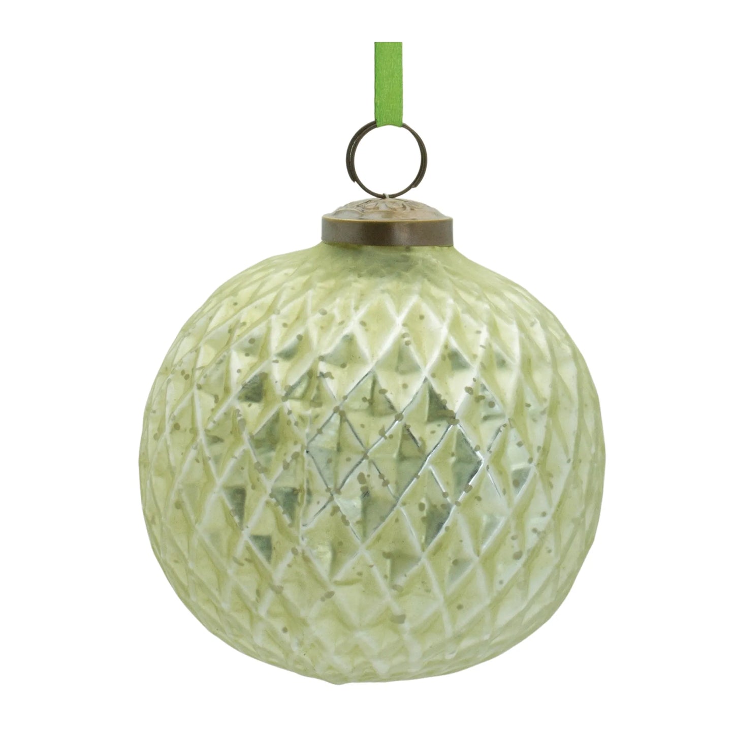 Textured Glass Ball Ornament