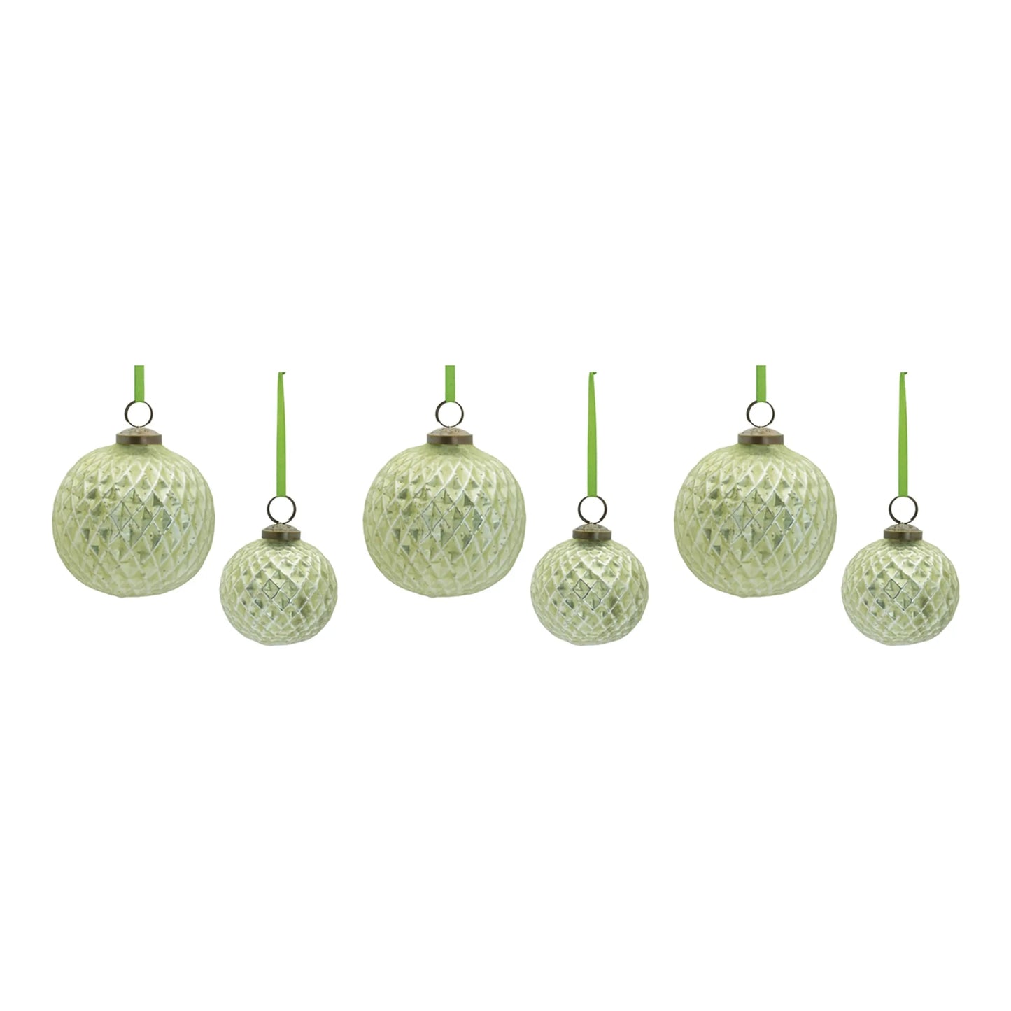 Textured Glass Ball Ornament
