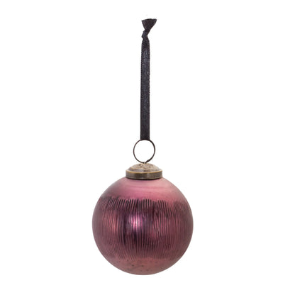 Etched Mecury Glass Ball Ornament  - Pack Of: Set of 6 | Materials: Glass | DÃƒÂ©cor  style: Rustic