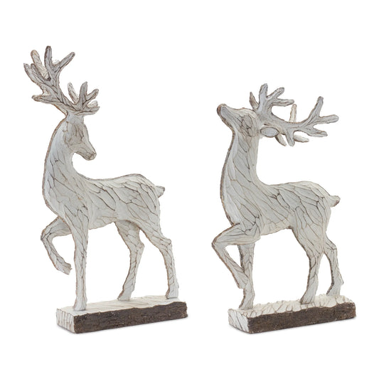 Carved Deer Decor