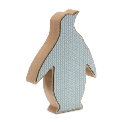 Wood Penguin Decor