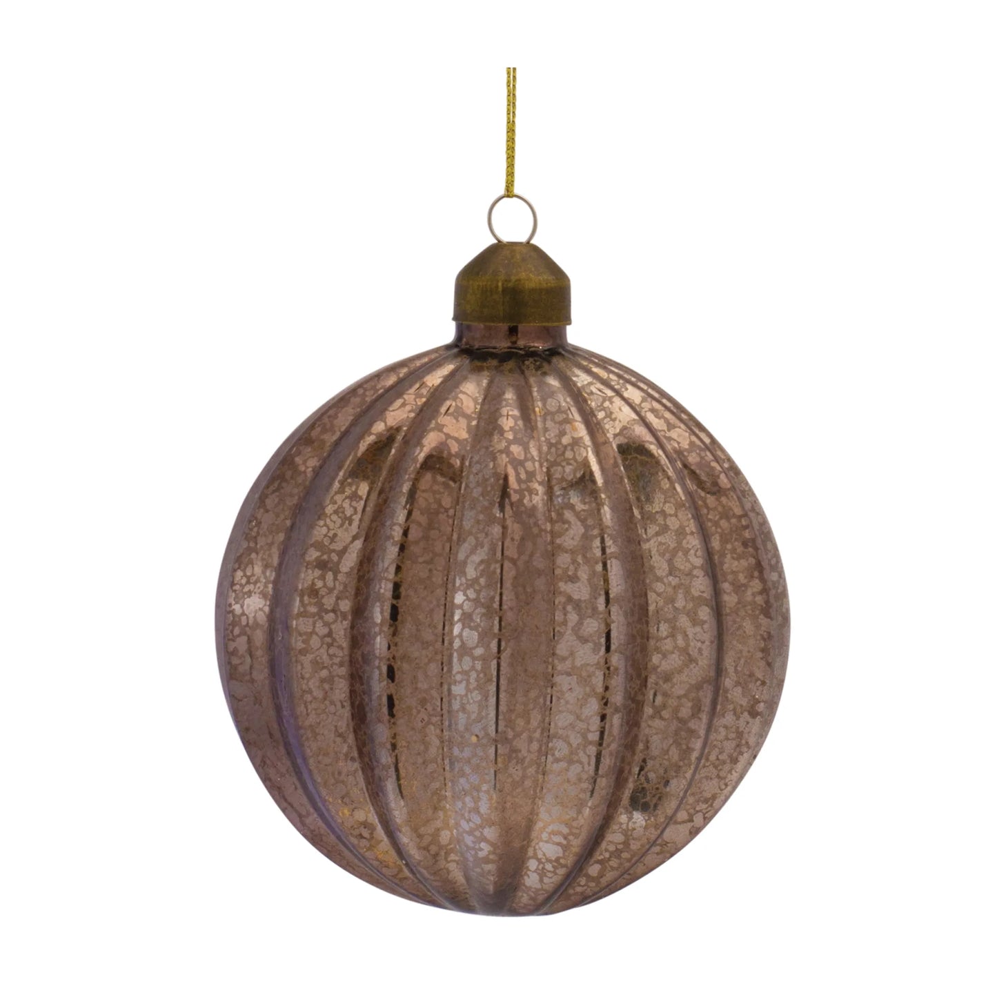 Ribbed Mercury Glass Ornament