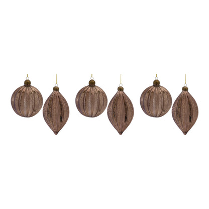 Ribbed Mercury Glass Ornament
