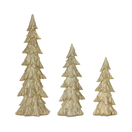 Rustic Gold Pine Tree