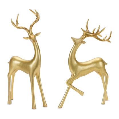 Gold Minimalist Deer Statue