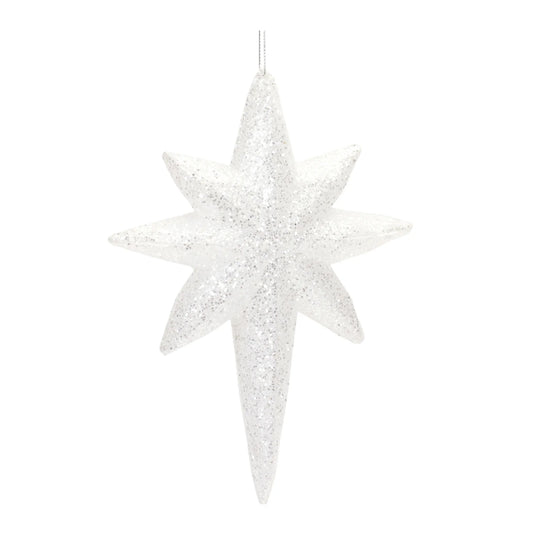 Clear Acrylic Star Drop Ornament