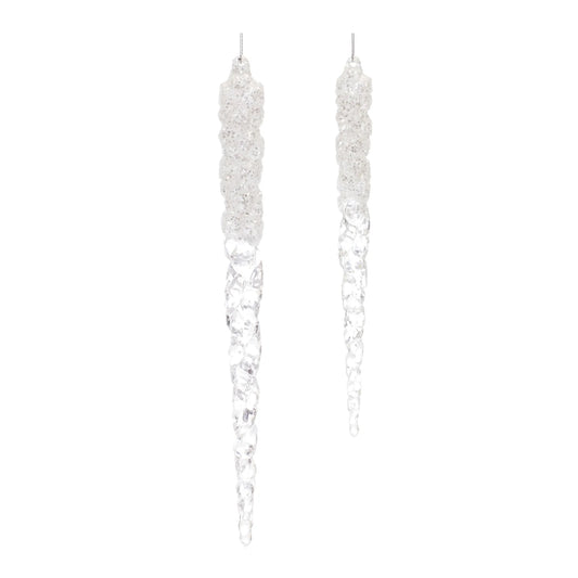 Clear Acrylic Icicle Drop Ornament