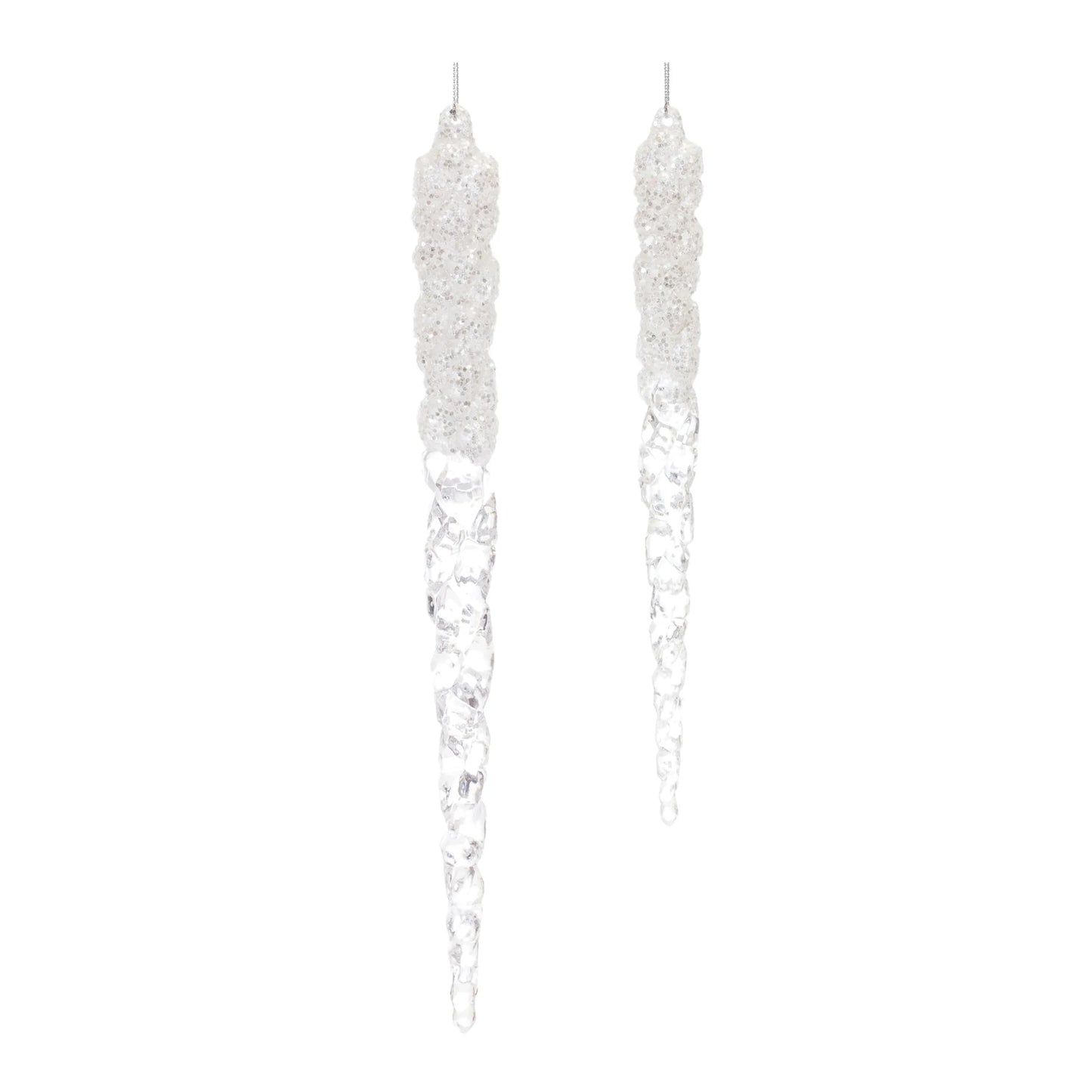 Clear Acrylic Icicle Drop Ornament