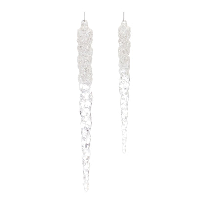 Clear Acrylic Icicle Drop Ornament
