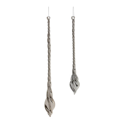 Swirl Glass Drop Ornament