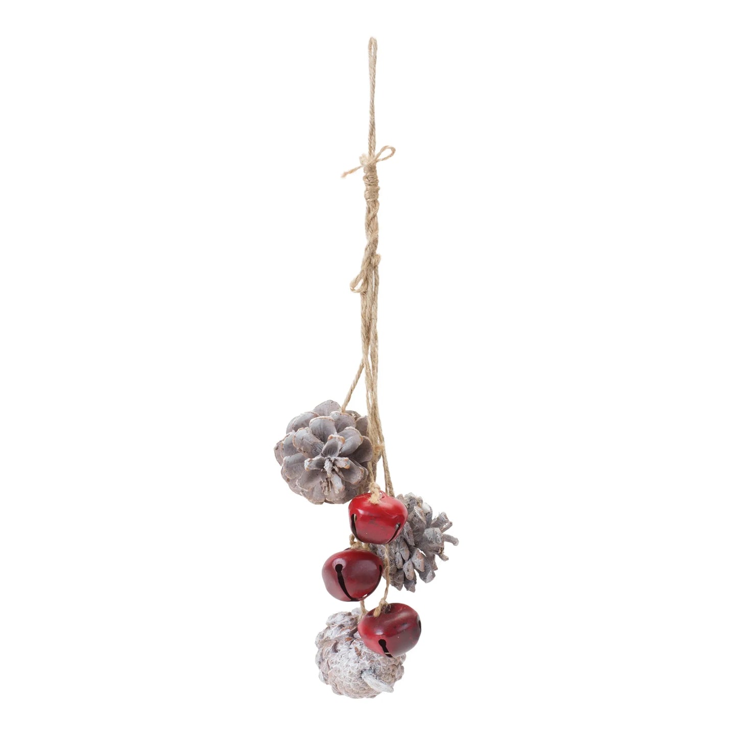 Bell and Pine Cone Drop Ornament