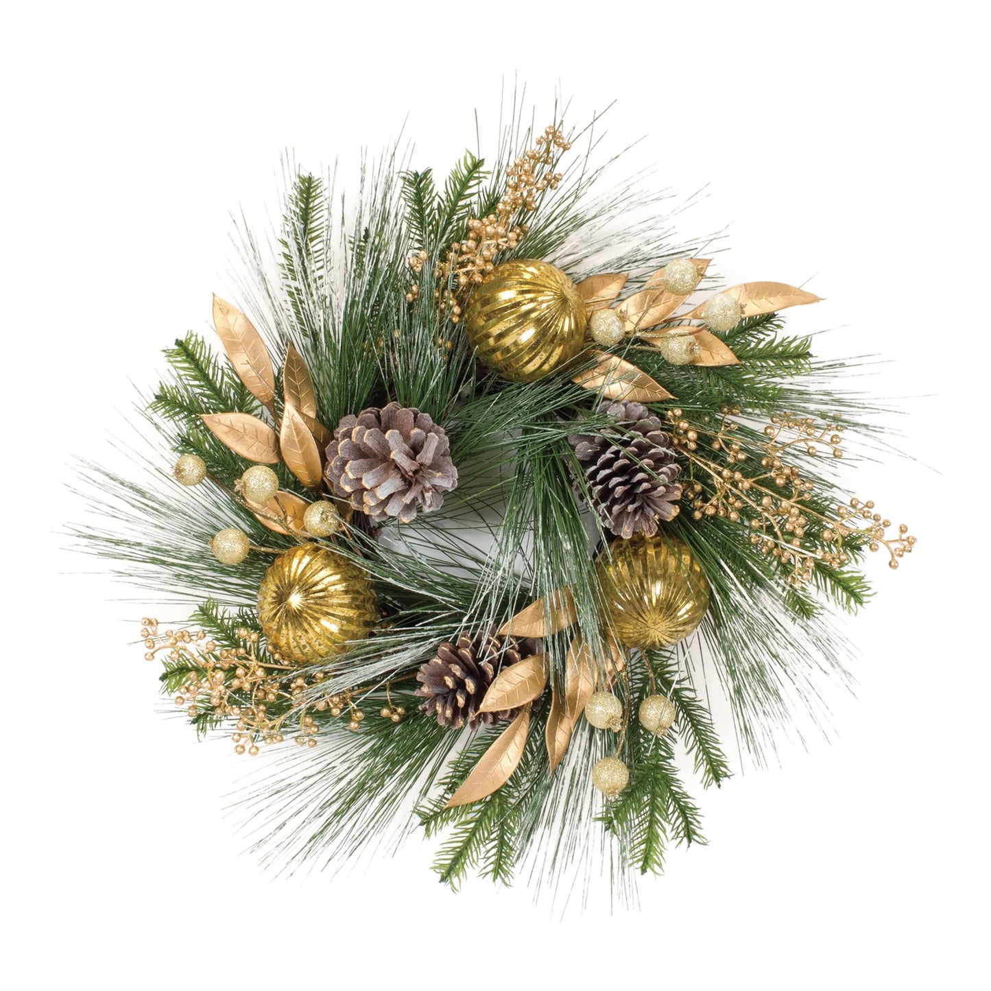Decorated Long Needle Pine Wreath