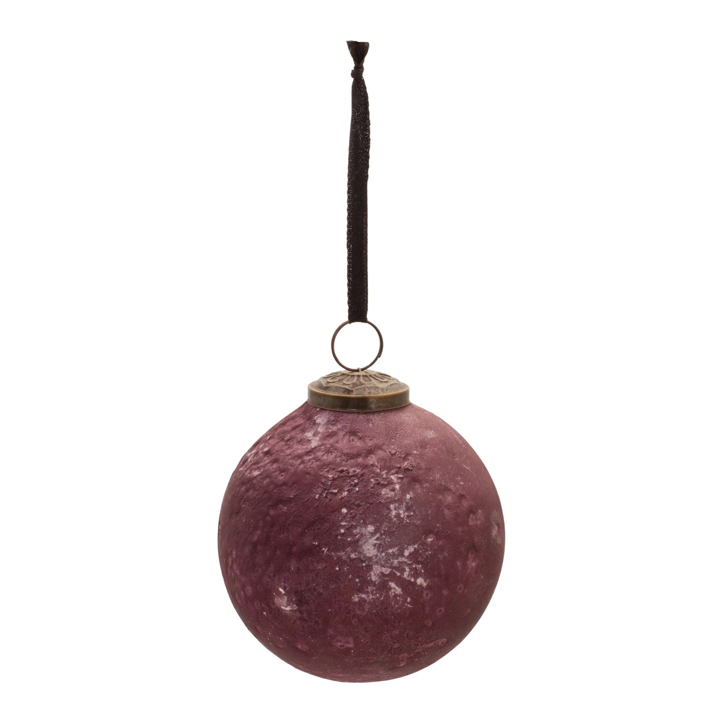 Distressed Glass Ball Ornament