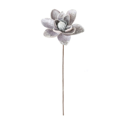 Glittered Magnolia Flower Stem