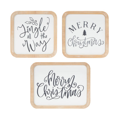Holiday Sentiment Plaque
