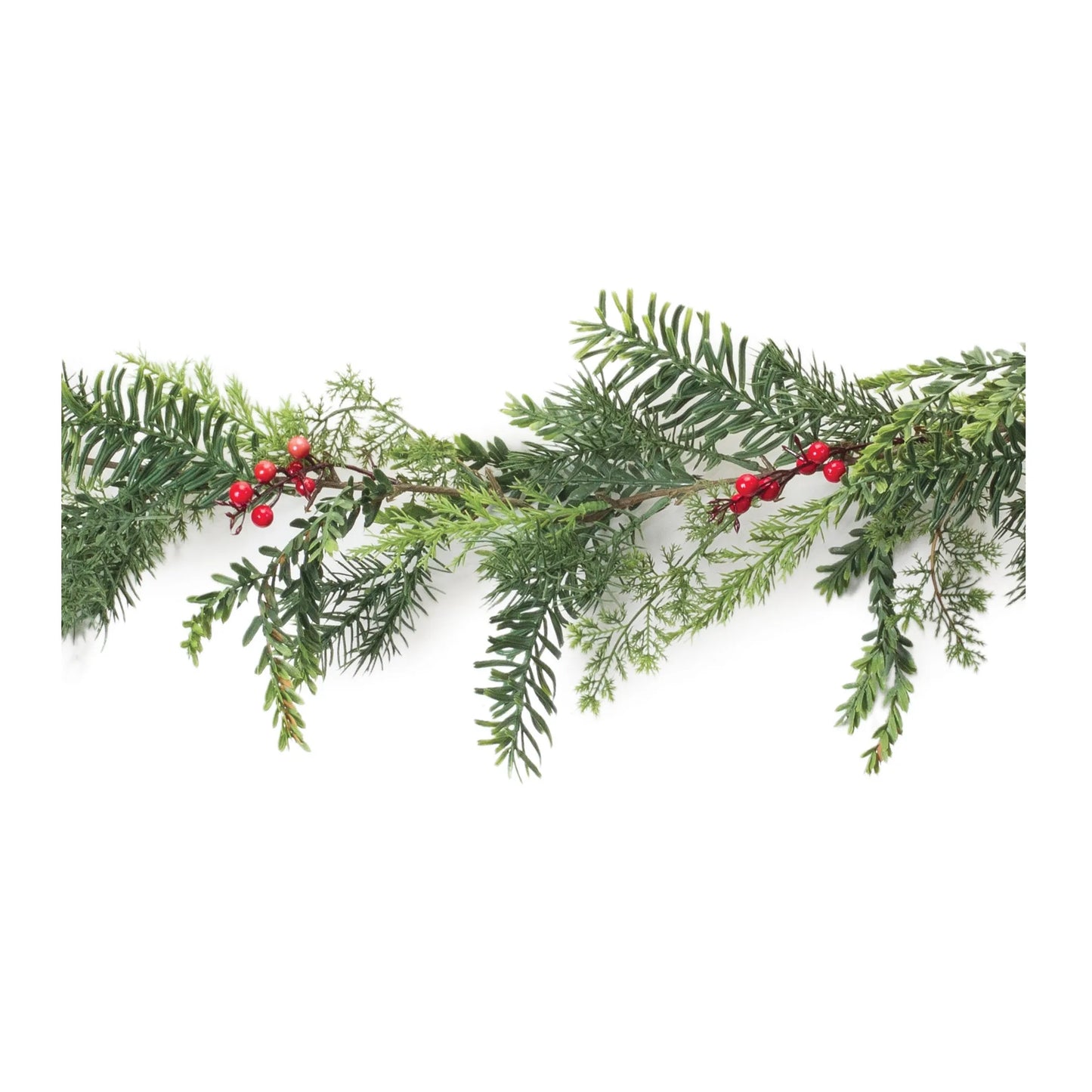 Mixed Pine Berry Garland
