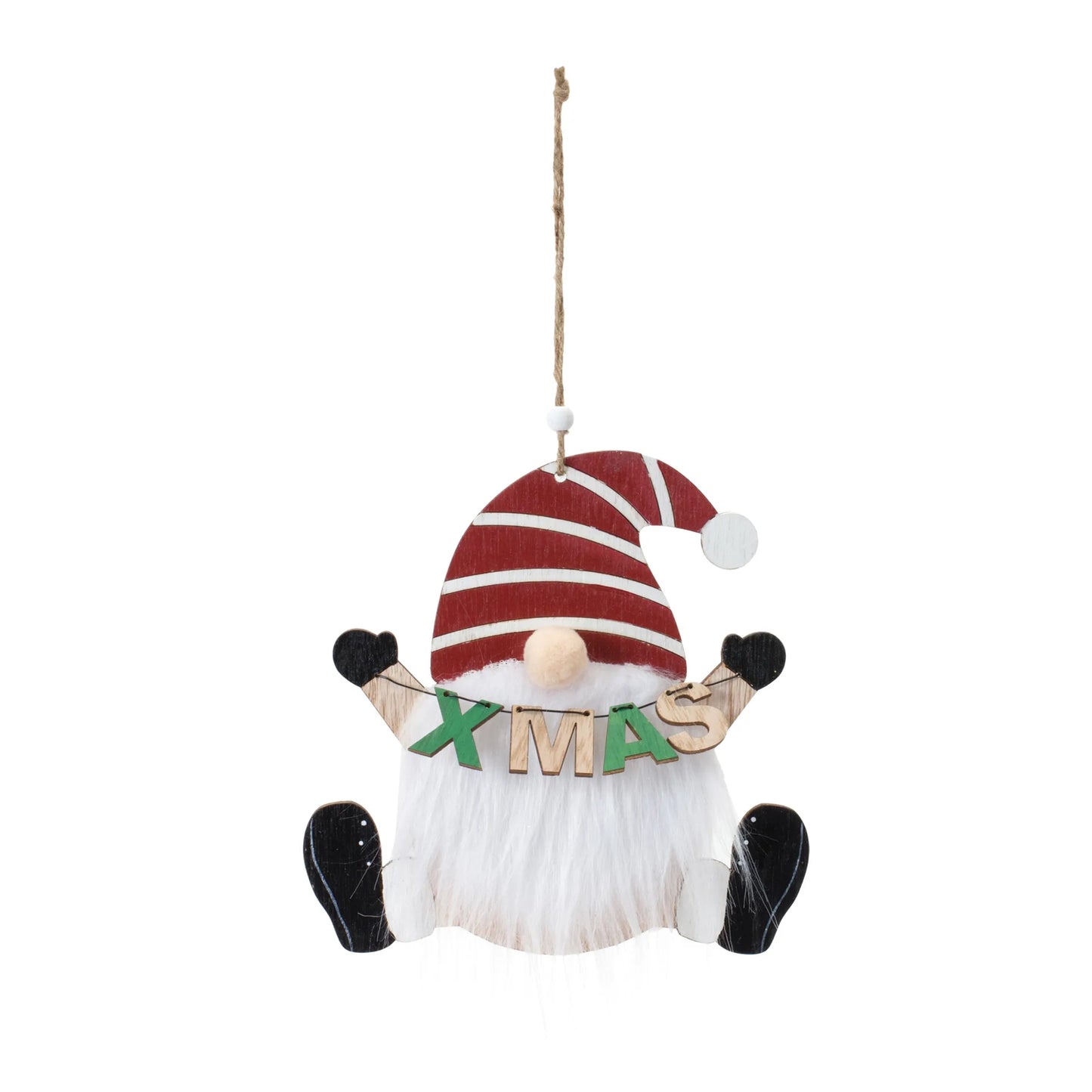 Wood Gnome Ornament