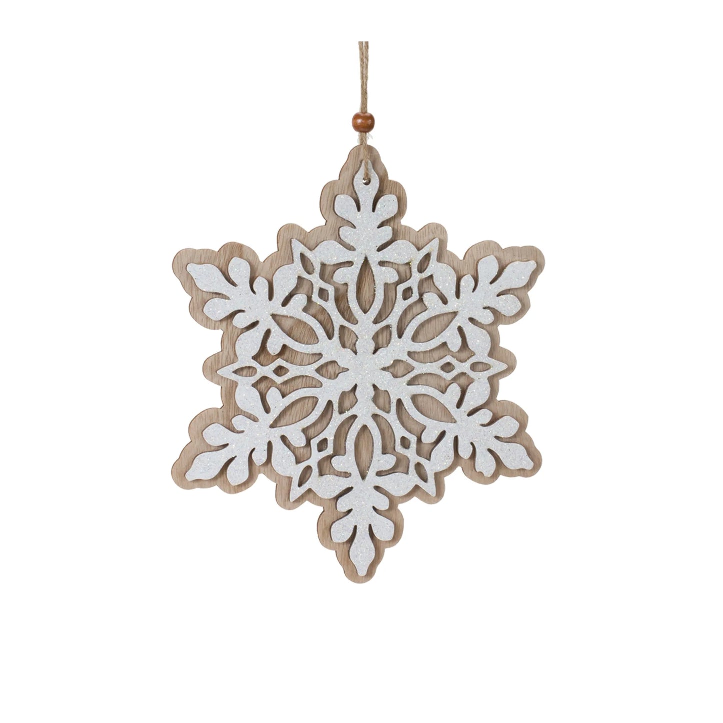 Wood Snowflake Ornaments