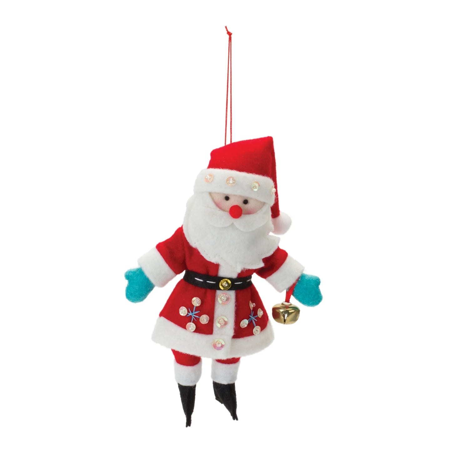 Plush Santa Ornament