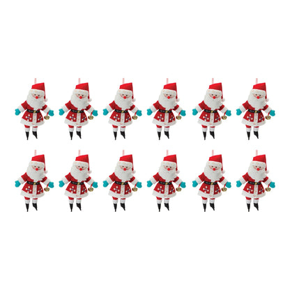 Plush Santa Ornament