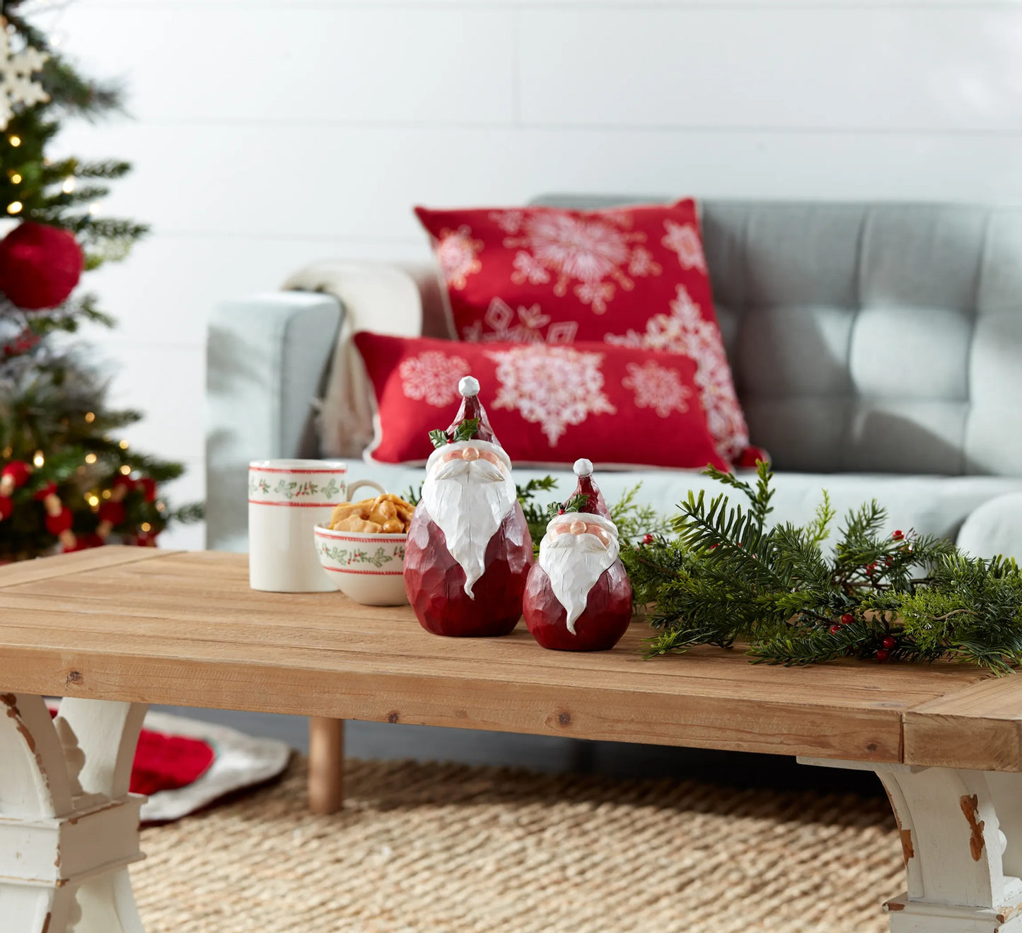 Round Santa Figurine