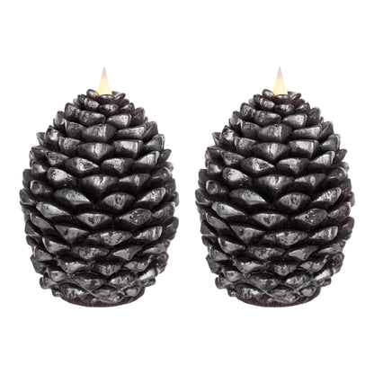 LED Pine Cone Candle