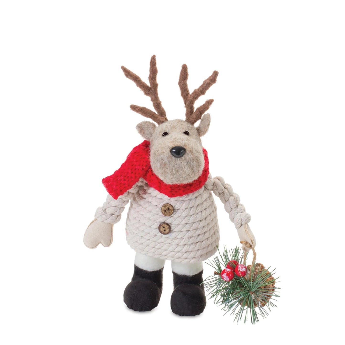 Plush Santa Snowman and Moose