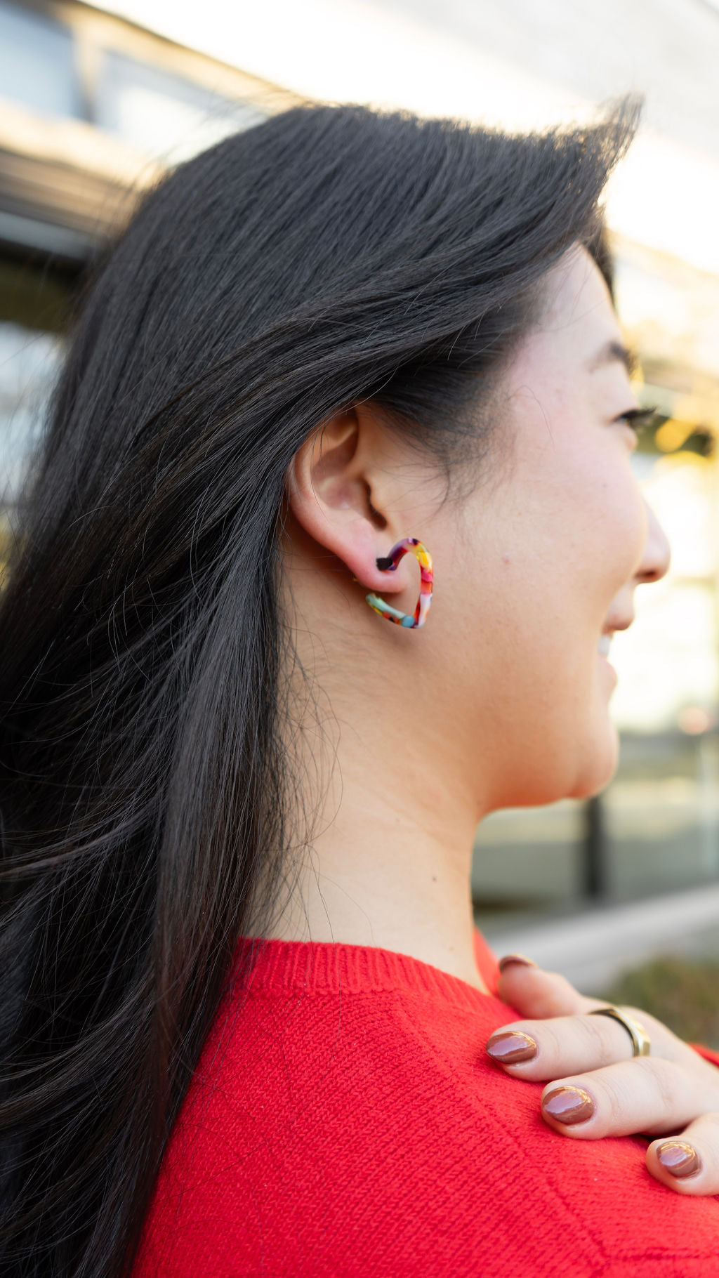Mini Heart Hoops - Fiesta