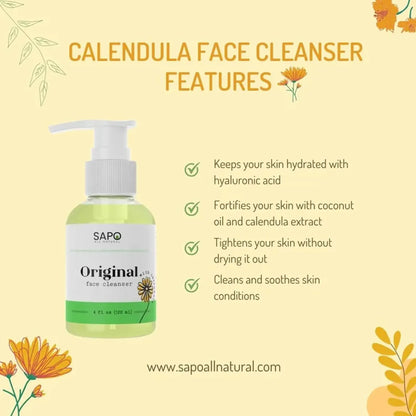 Calendula Face Cleanser with Hyaluronic Acid