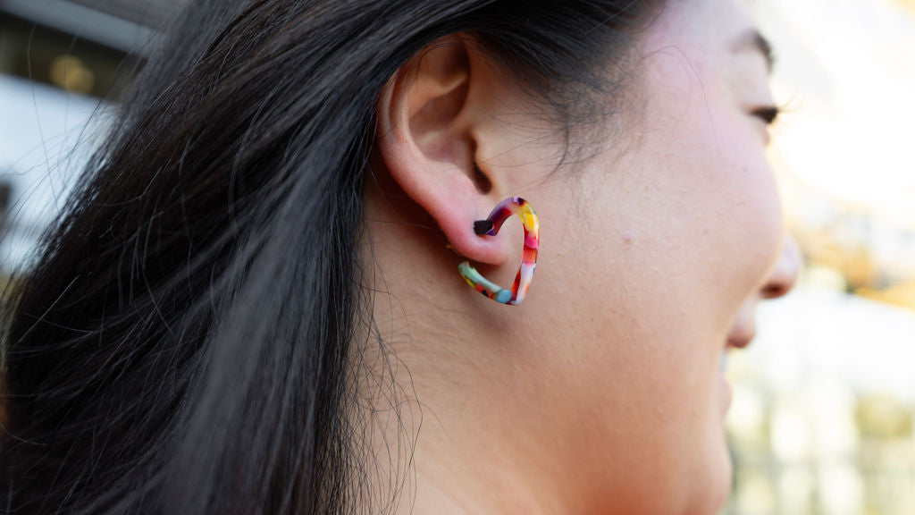 Mini Heart Hoops - Fiesta