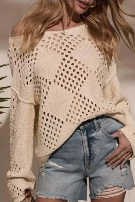 Hollow Knit Sweater