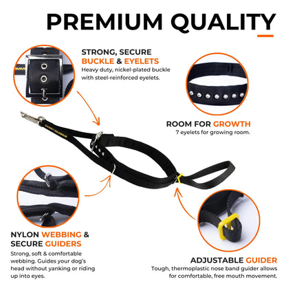 Canny Colossus No-Pull Dog Head Collar Gentle & Humane Leash Training Aid