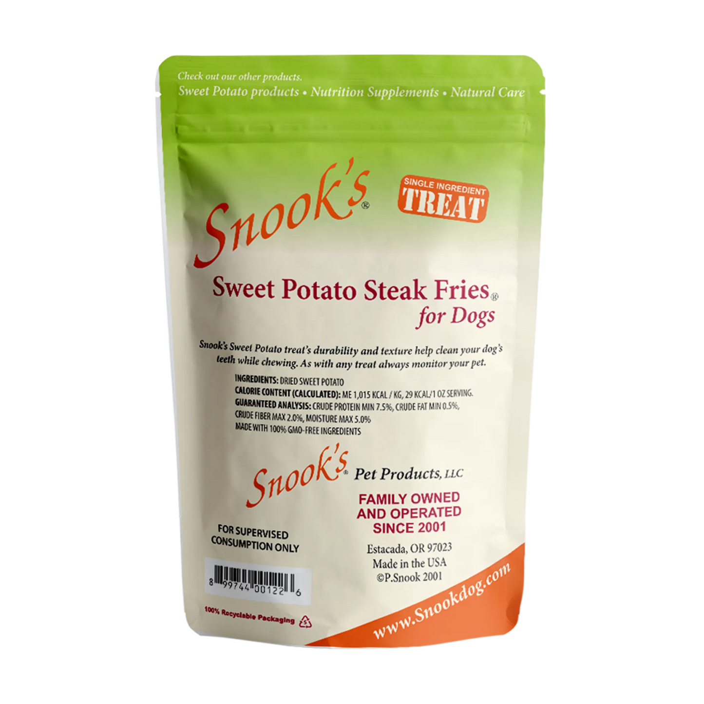 Sweet Potato Dog Steak Fries - Steak Fry shaped pieces
