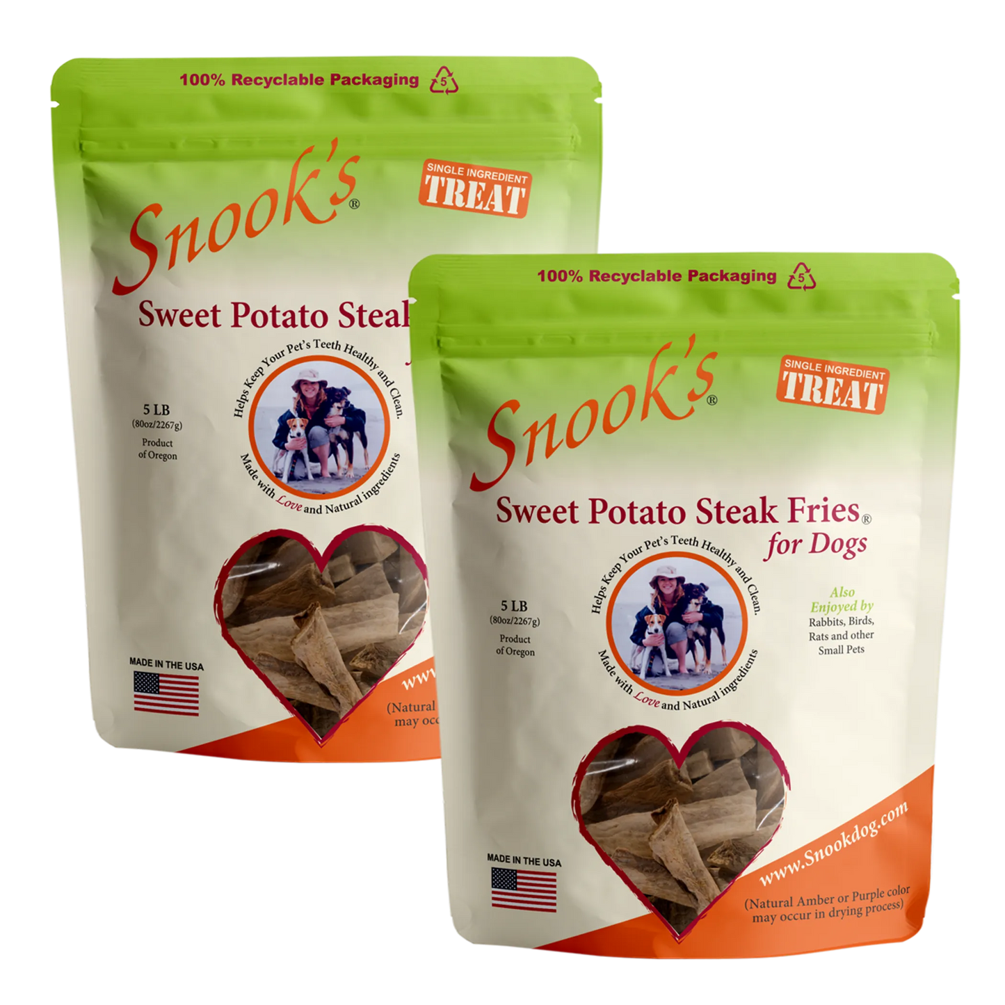 Sweet Potato Dog Steak Fries - Steak Fry shaped pieces