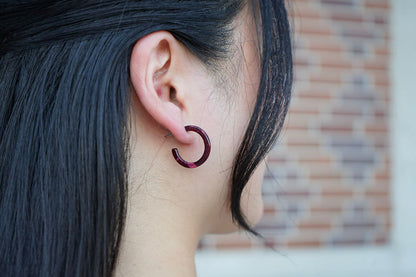 Cam Mini Hoops - Maroon