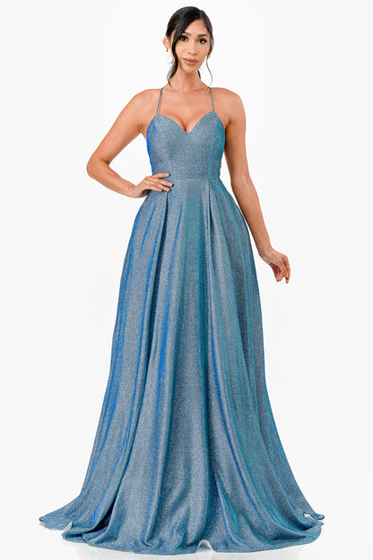 back lace up glitter gown for prom, quinceanera, special occasion