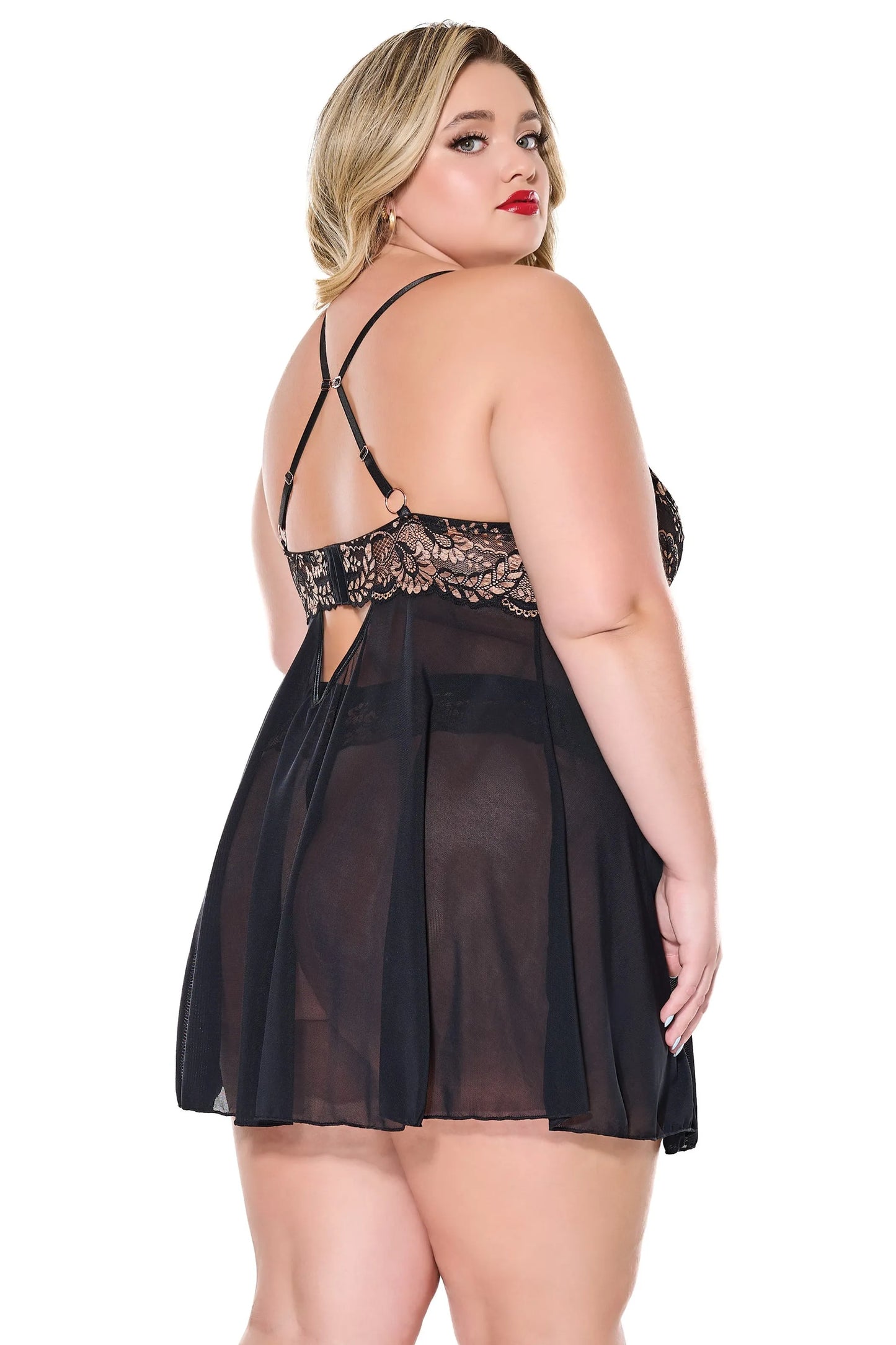 Ember Glow  Babydoll & Thong