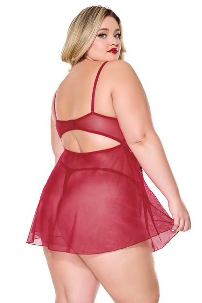 Fireside Babydoll & Thong