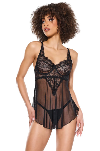 Mix & Mingle Babydoll & G-String