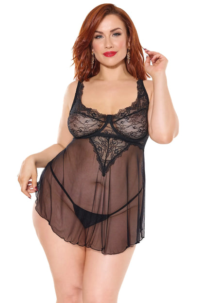 Mix & Mingle Babydoll & G-String