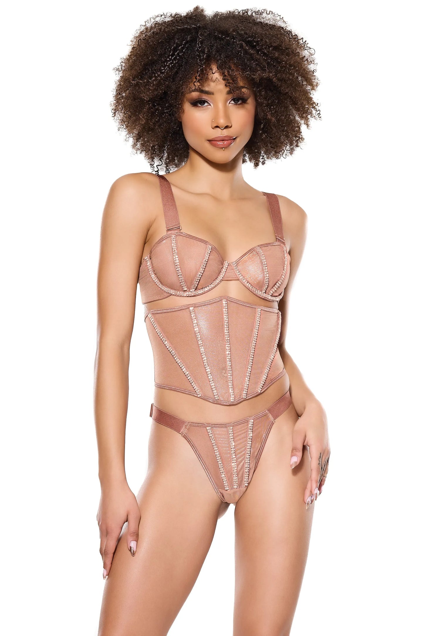 Poppin' Bubbly Bra, Waist Cincher & Thong