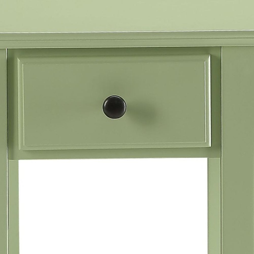 23" Pale Green Single Drawer End Table