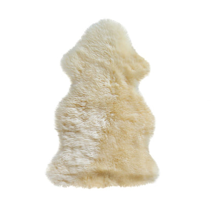 2' X 3' Taupe Genuine Sheepskin Animal Print Shag Area Rug