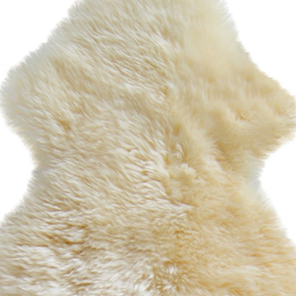2' X 3' Taupe Genuine Sheepskin Animal Print Shag Area Rug