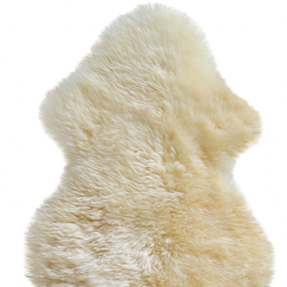 2' X 3' Taupe Genuine Sheepskin Animal Print Shag Area Rug